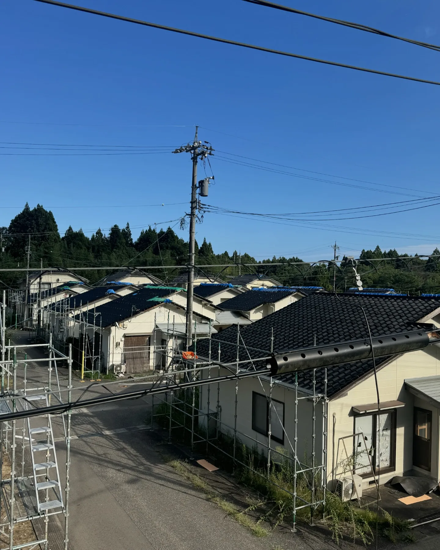 能登半島地震　瓦工事