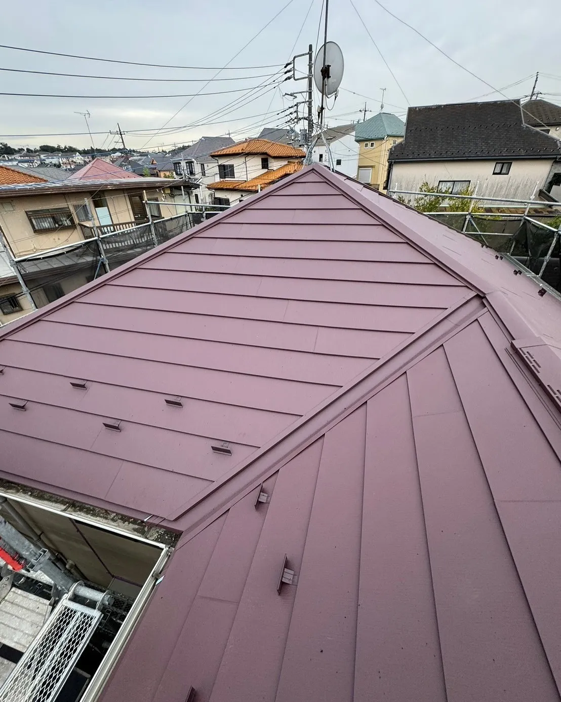 横浜市　屋根カバー　スーパーガルテクト