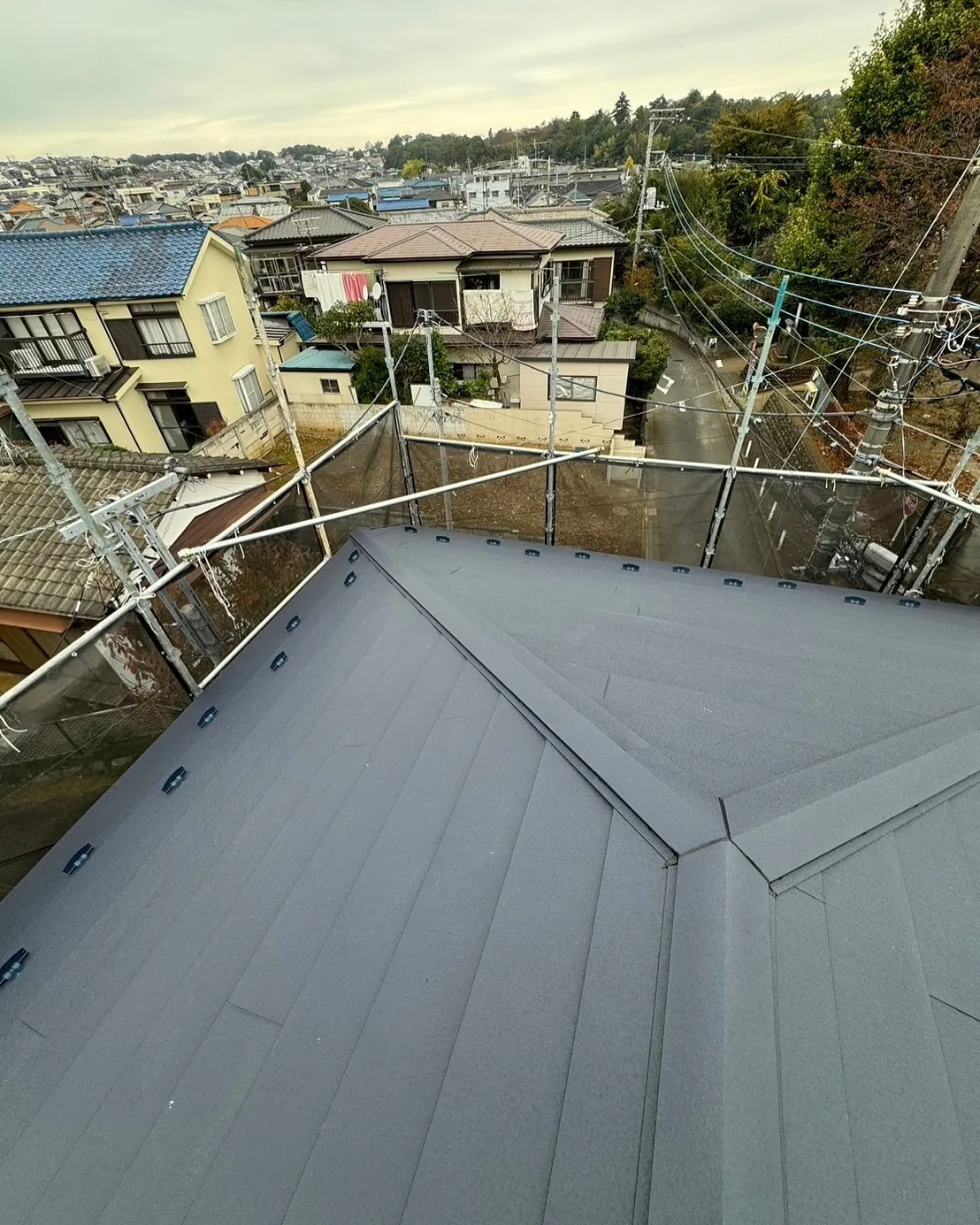 東大和市　屋根カバースーパーガルテクト