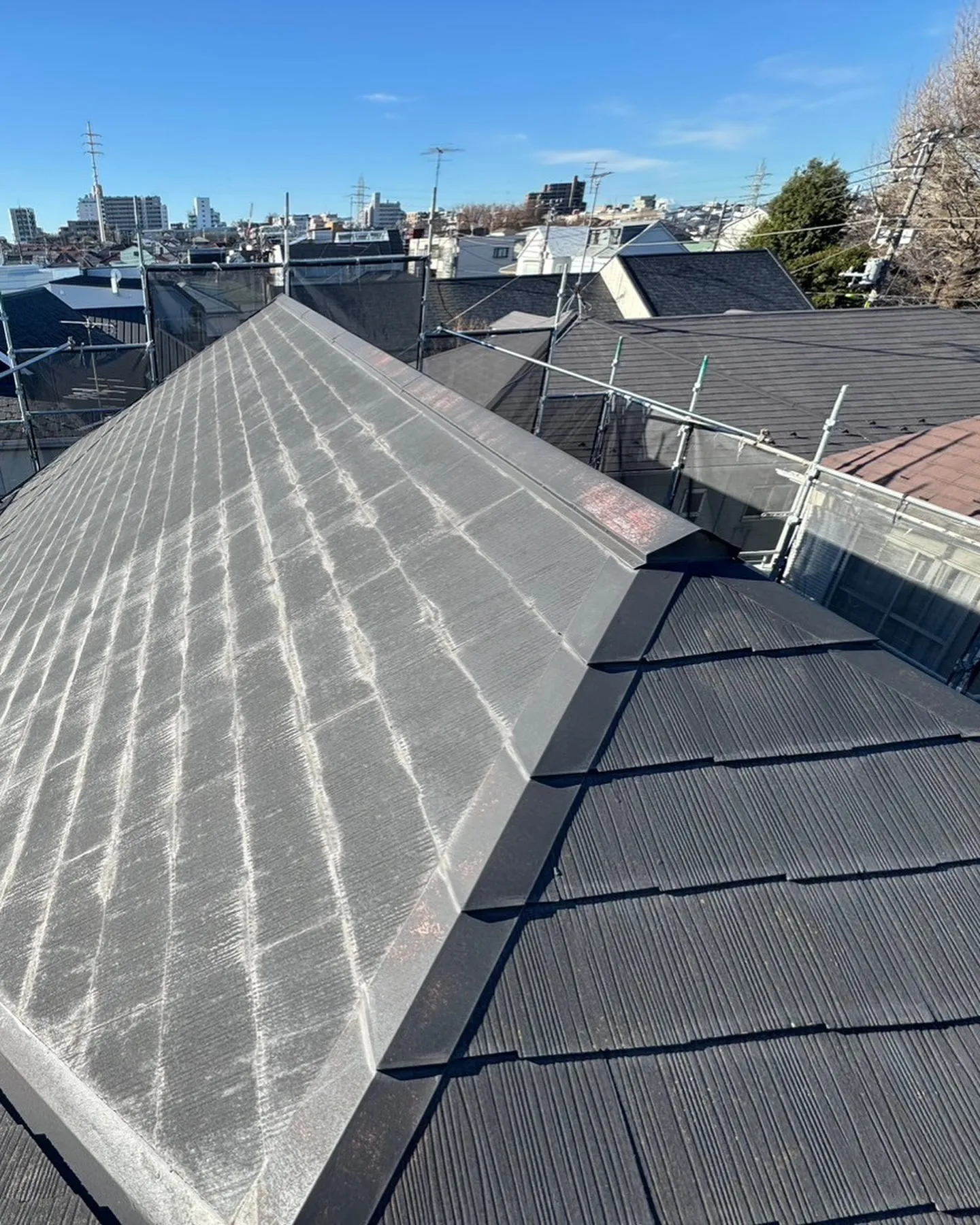 世田谷区　屋根カバー工事　スーパーガルテクト