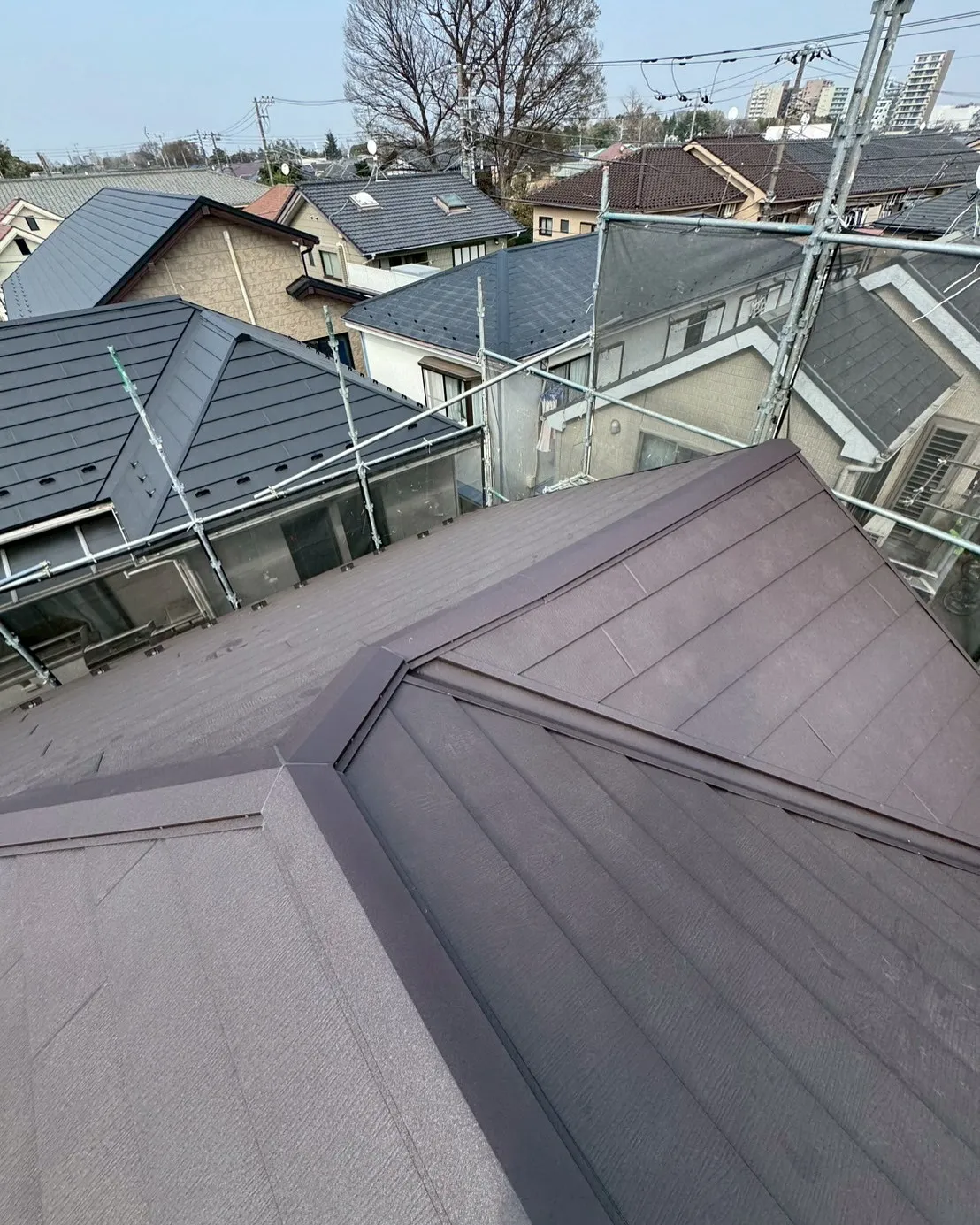 練馬区　屋根カバー工事　スーパーガルテクト