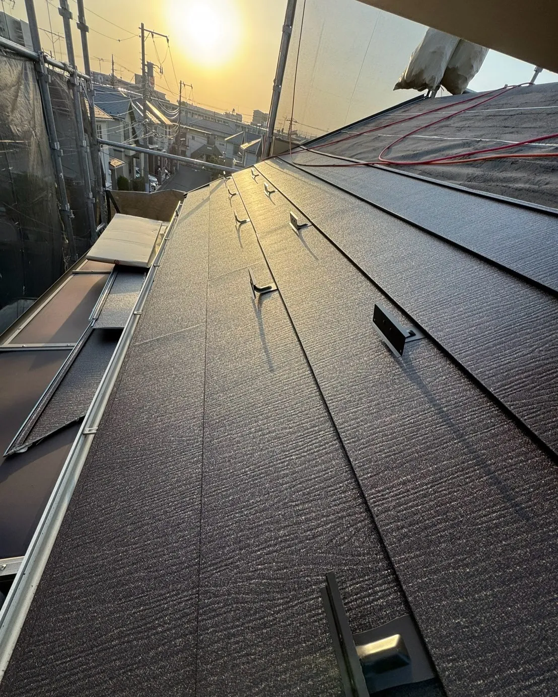 練馬区　屋根カバー工事　スーパーガルテクト