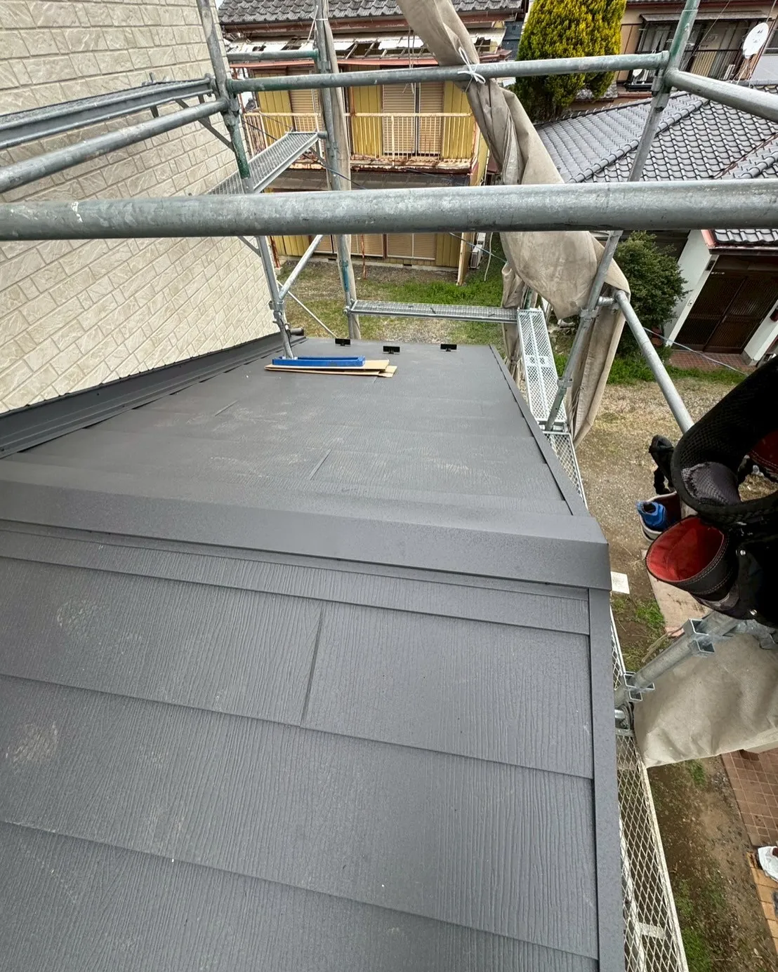 筑西市　屋根カバー　スーパーガルテクト