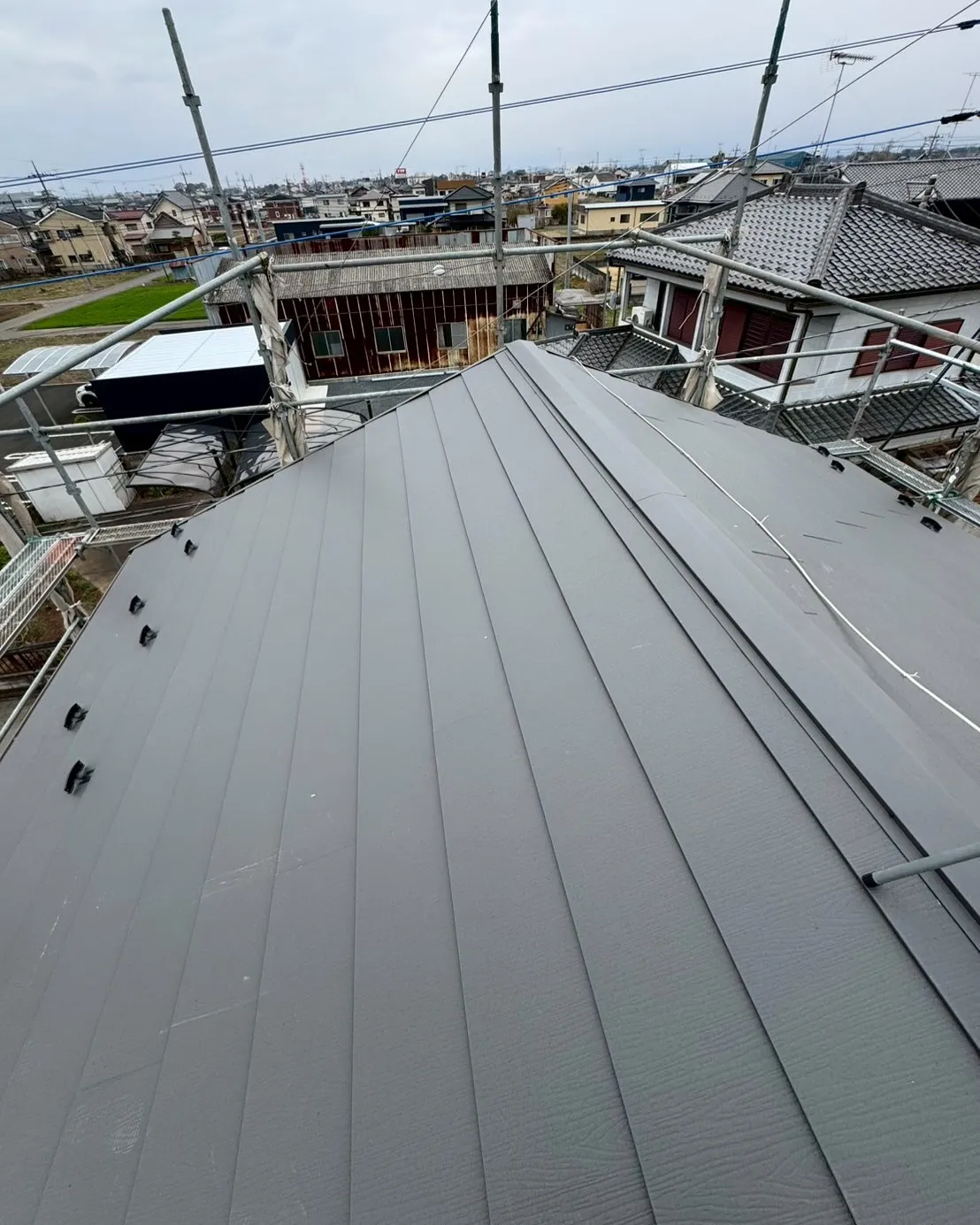 筑西市　屋根カバー　スーパーガルテクト