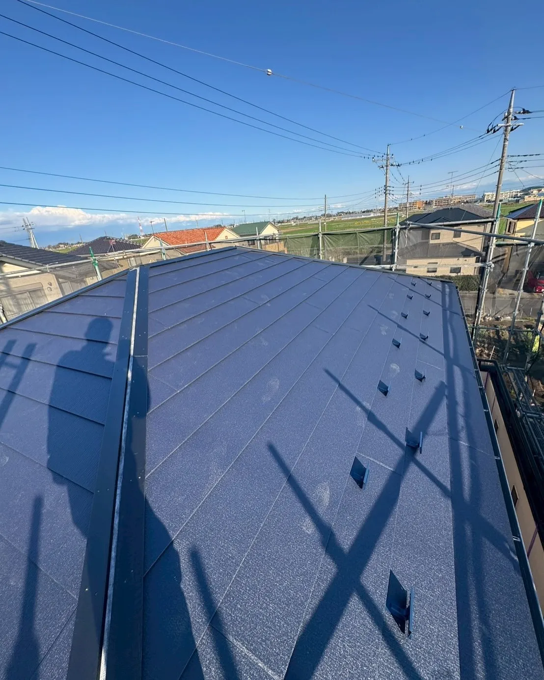 熊谷市　屋根カバー工事　スーパーガルテクト